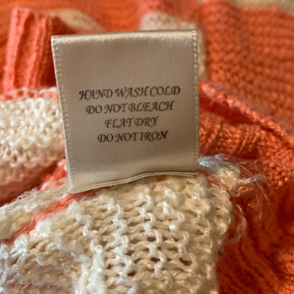 ⭐️Tobi Caught In Action Sweater Peach Stripe - Picture 8 of 8
